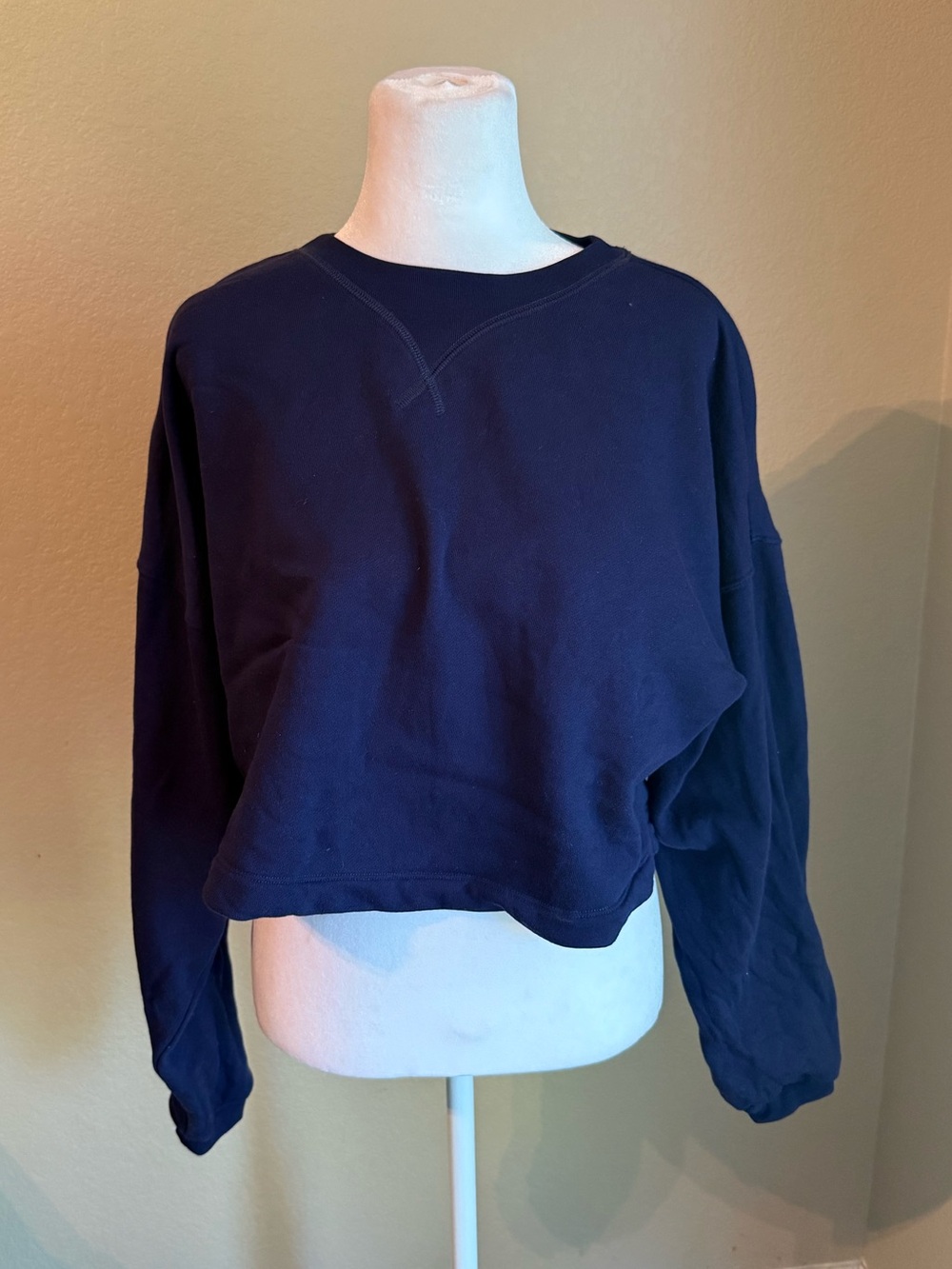 Savage x fenty Classic Navy Crewneck Sweatshirt - Women's Navy Top